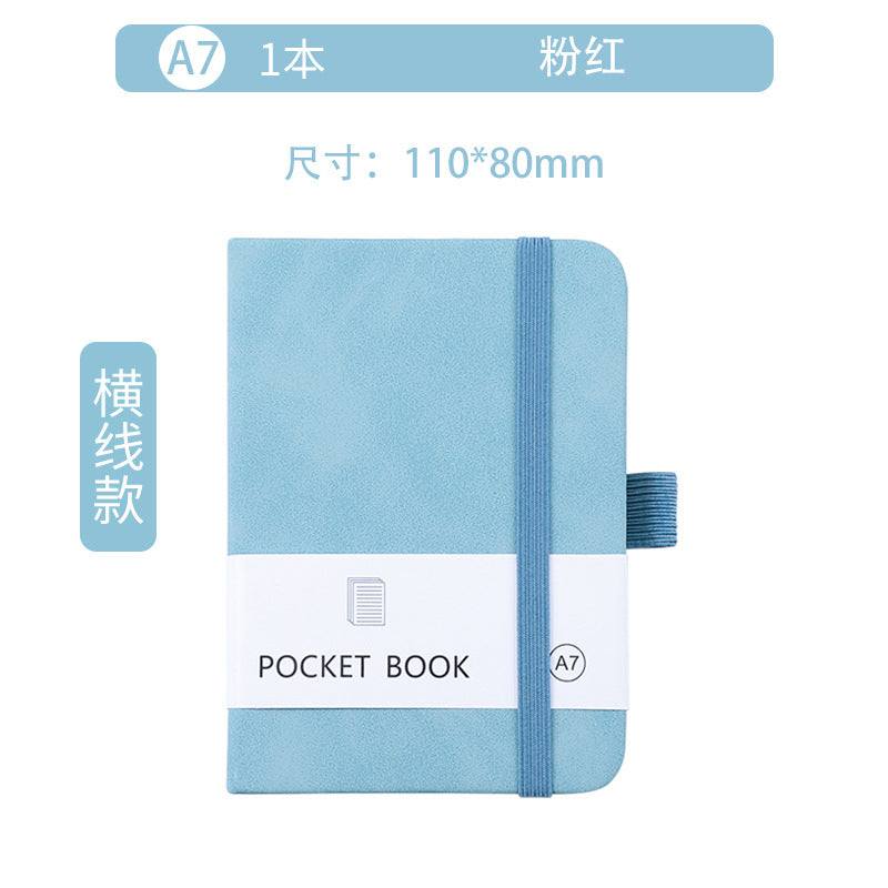Wholesale A7 Mini PU Skin Strap Student Record NoteBook